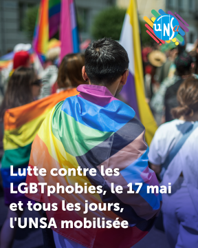 17 mai : l'UNSA mobilisée contre les LGBTphobies 17 mai : l'UNSA mobilisée contre les LGBTphobies
